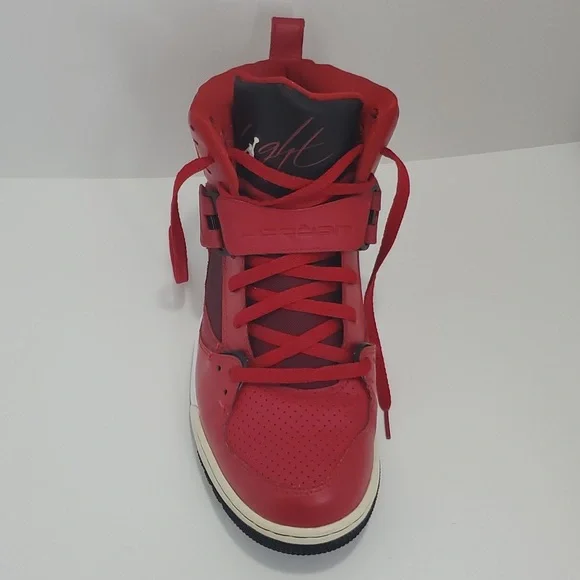 Jordan Flight 45 High Men Basketball, Size 11½, Red - Picture 6 of 15
